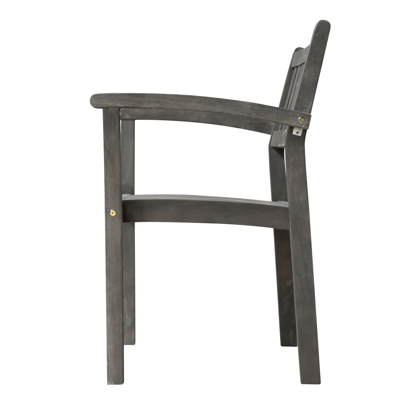Set of Two Distressed Stacking Armchairs-1