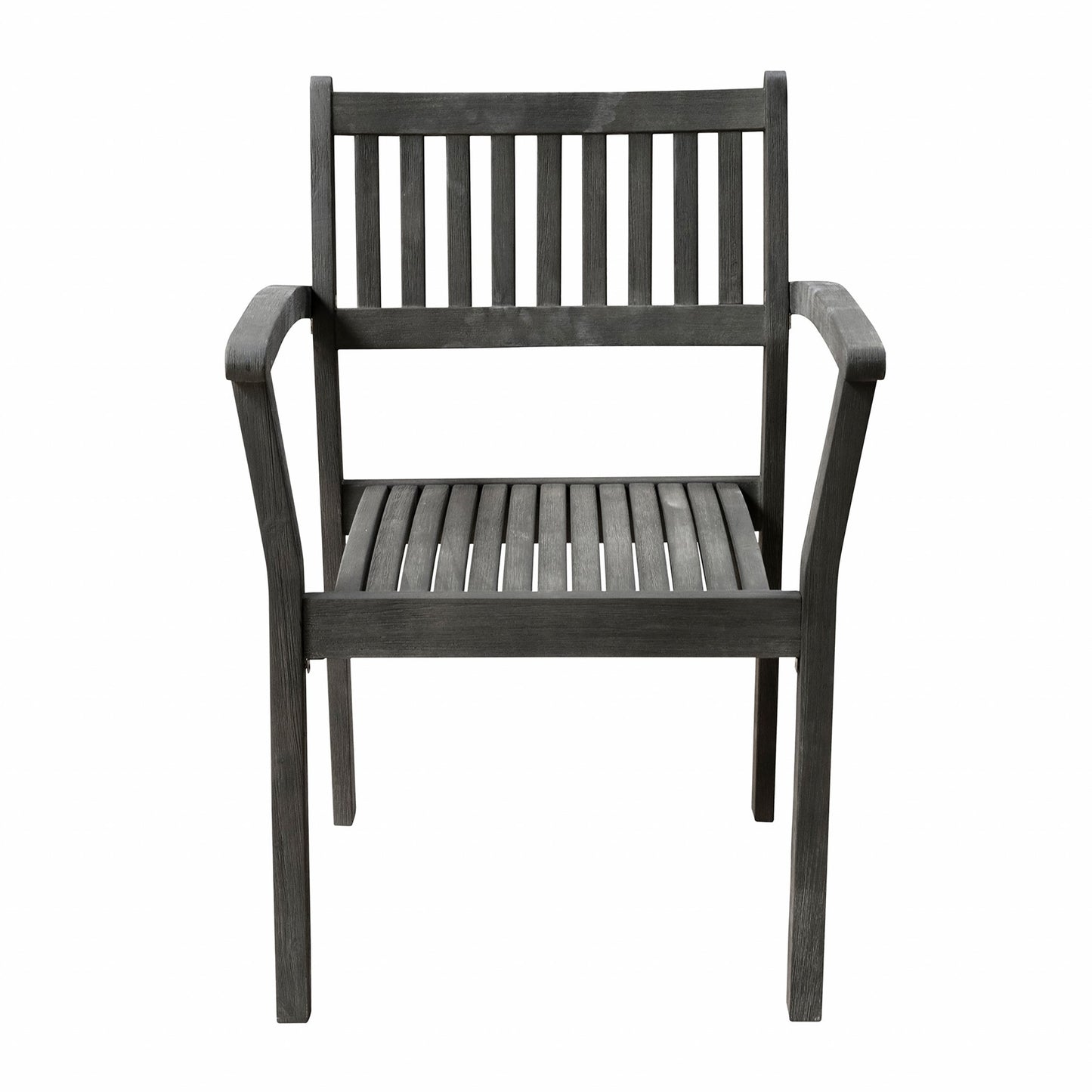 Set of Two Distressed Stacking Armchairs-3