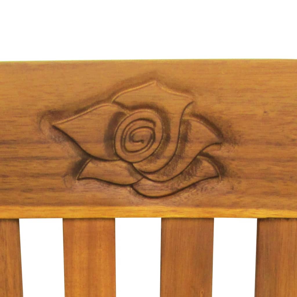 vidaXL Outdoor Patio Bench Garden Park Bench with Armrests Solid Wood Acacia-17