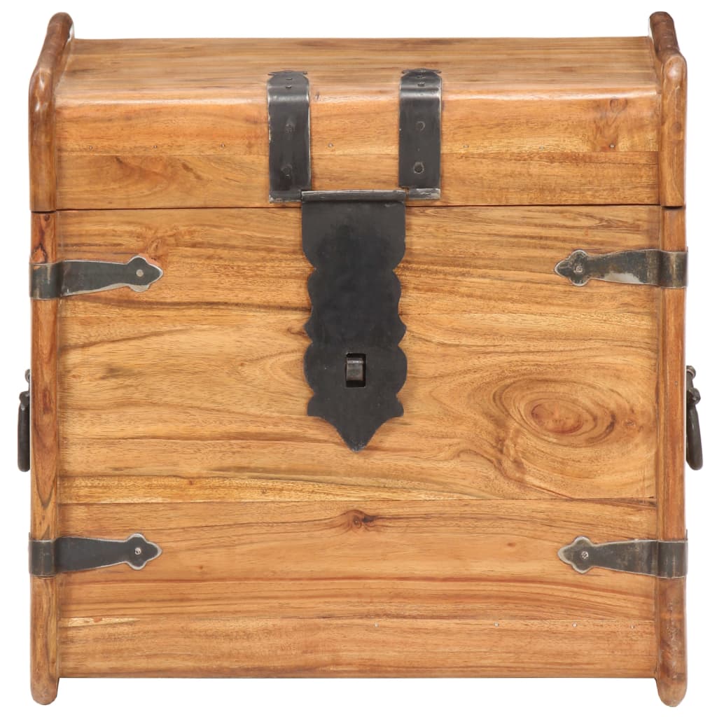 vidaXL Storage Chest Storage Trunk with Latch for Bedroom Solid Wood Acacia-14