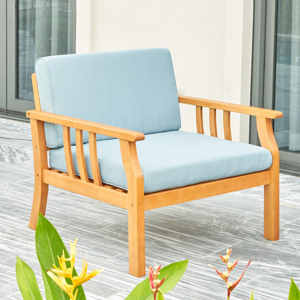 Light Wood Sofa Chair-1