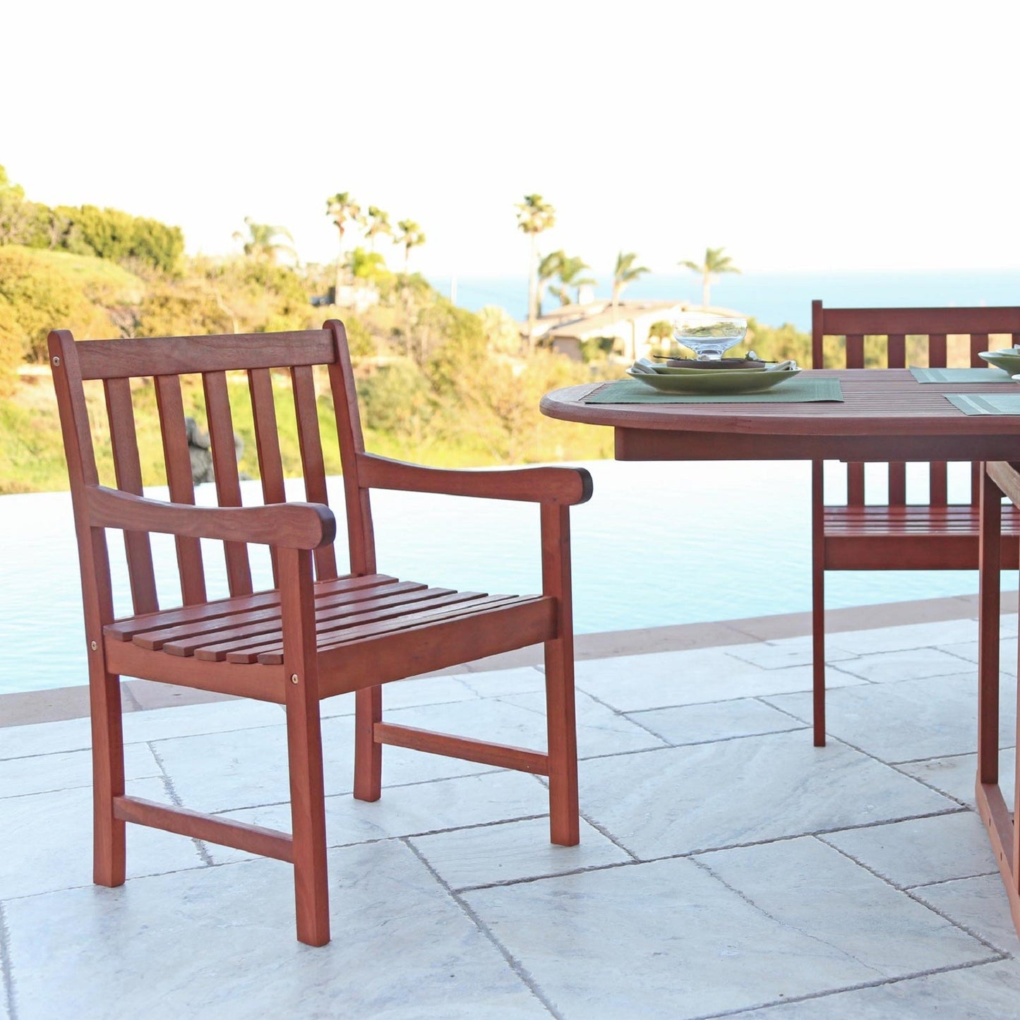 Brown Patio Armchair-1