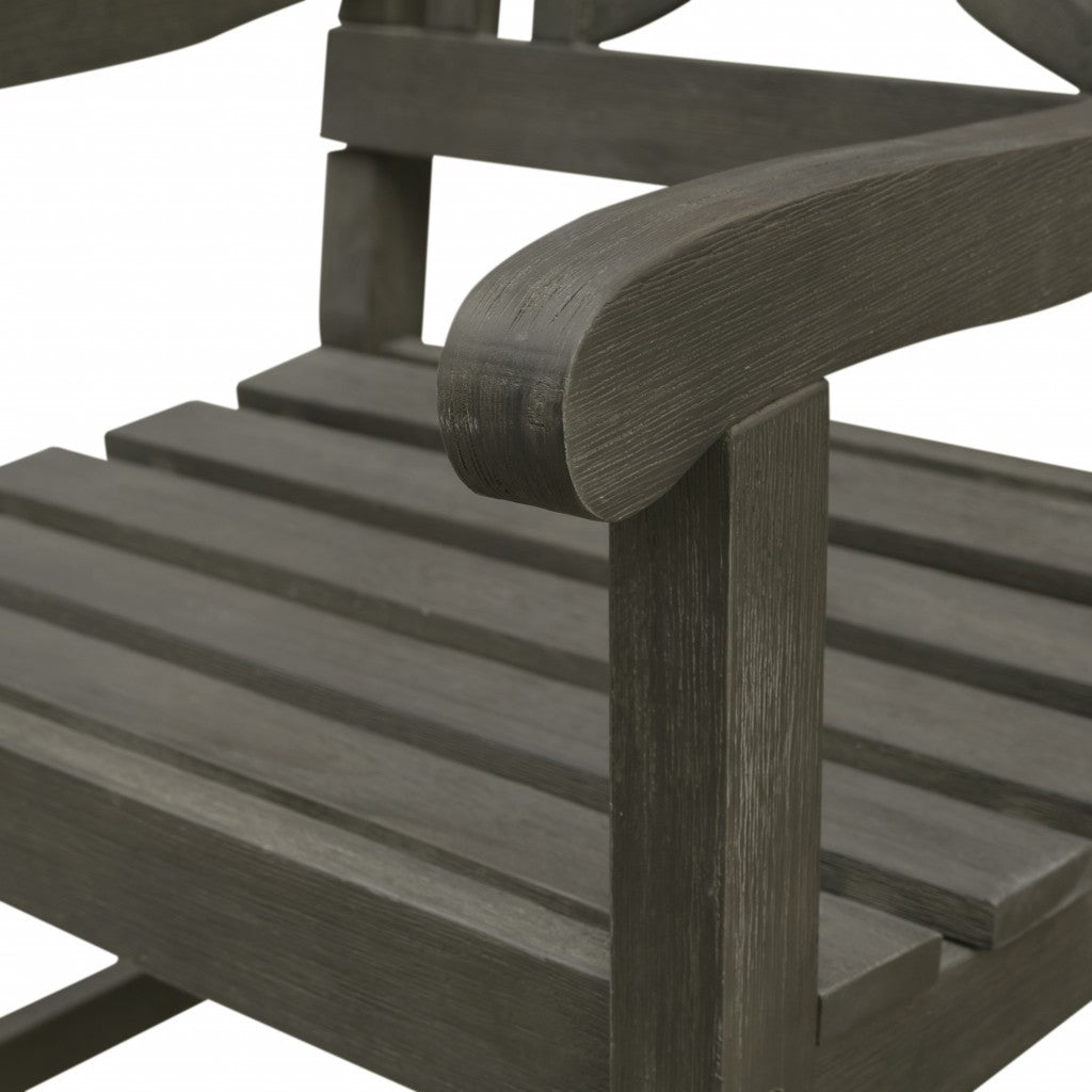 Distressed Grey Garden Armchair-4