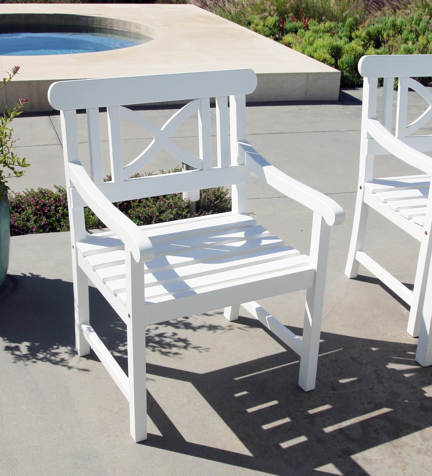 White Garden Armchair-0