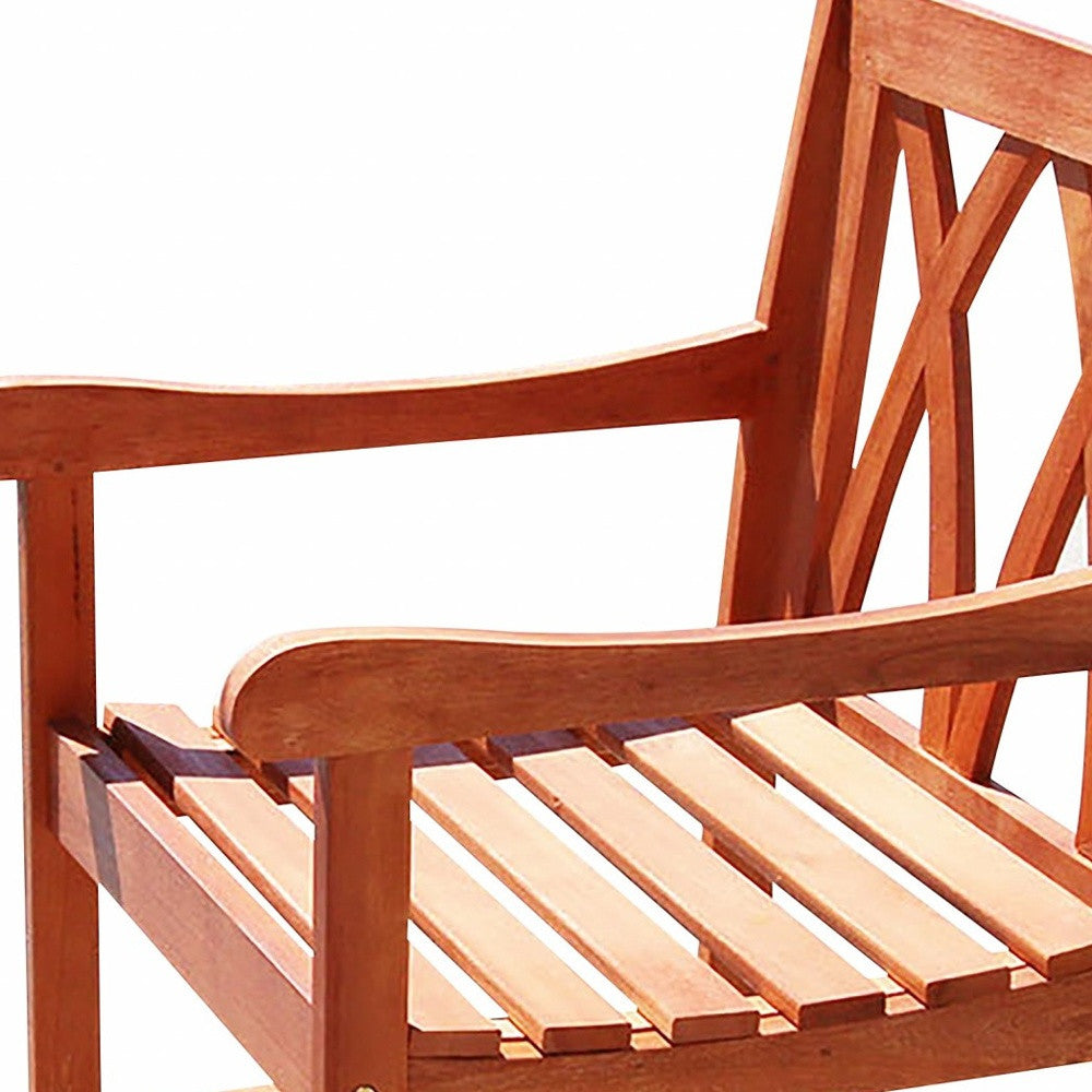 Brown Dining Armchair with Diagonal Back-5