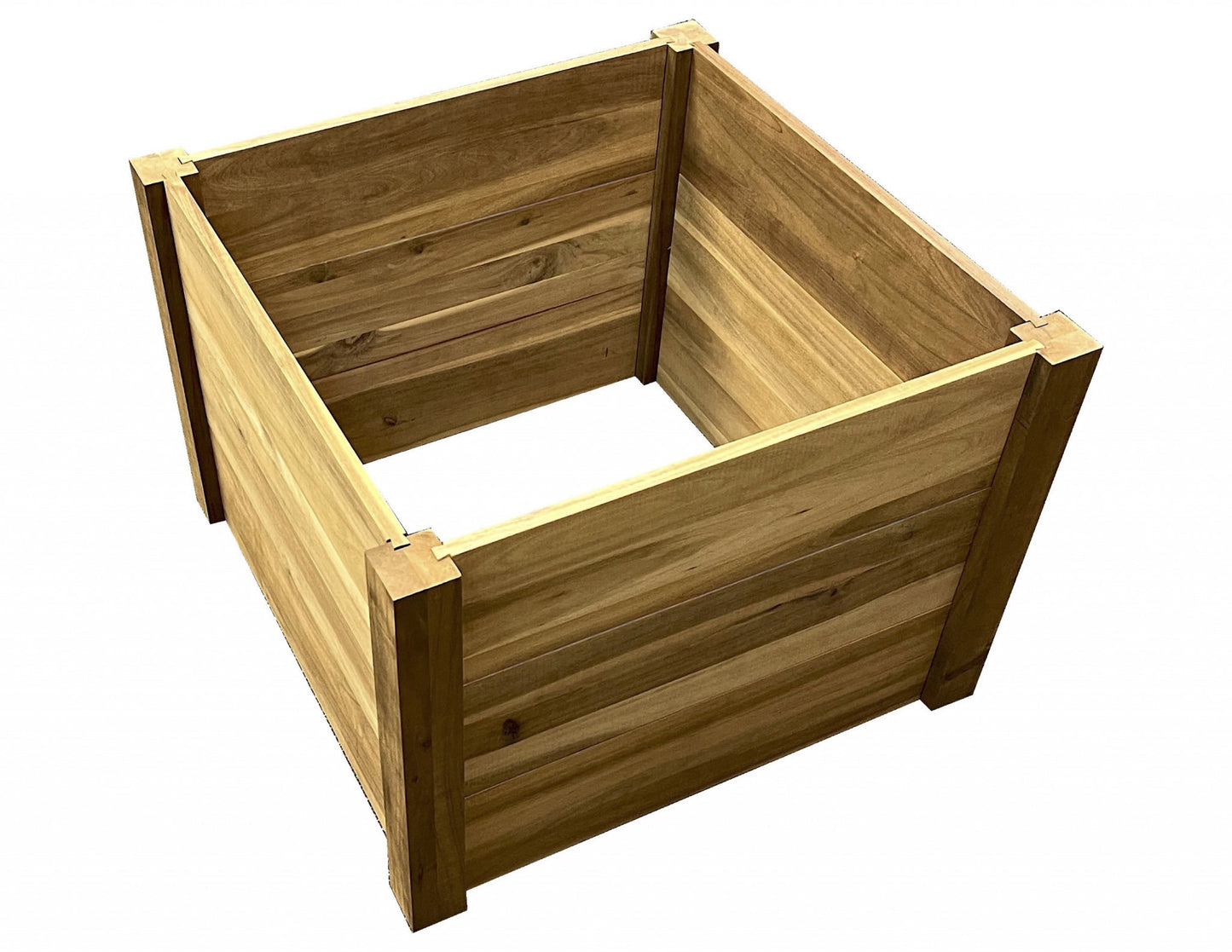 24" Premium Square Hardwood Vegetable and Flower Planter-0