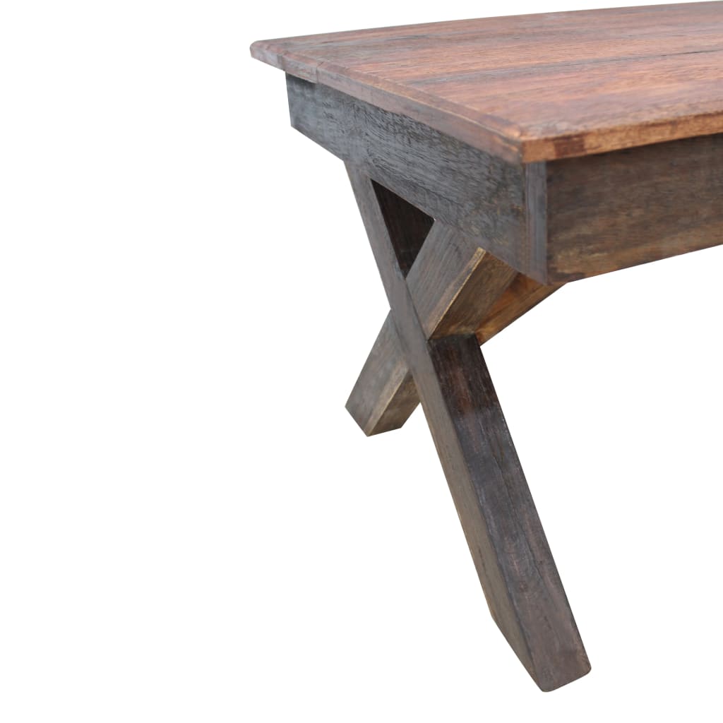 vidaXL Coffee Table Solid Reclaimed Wood 43.3"x23.6"x17.7"
