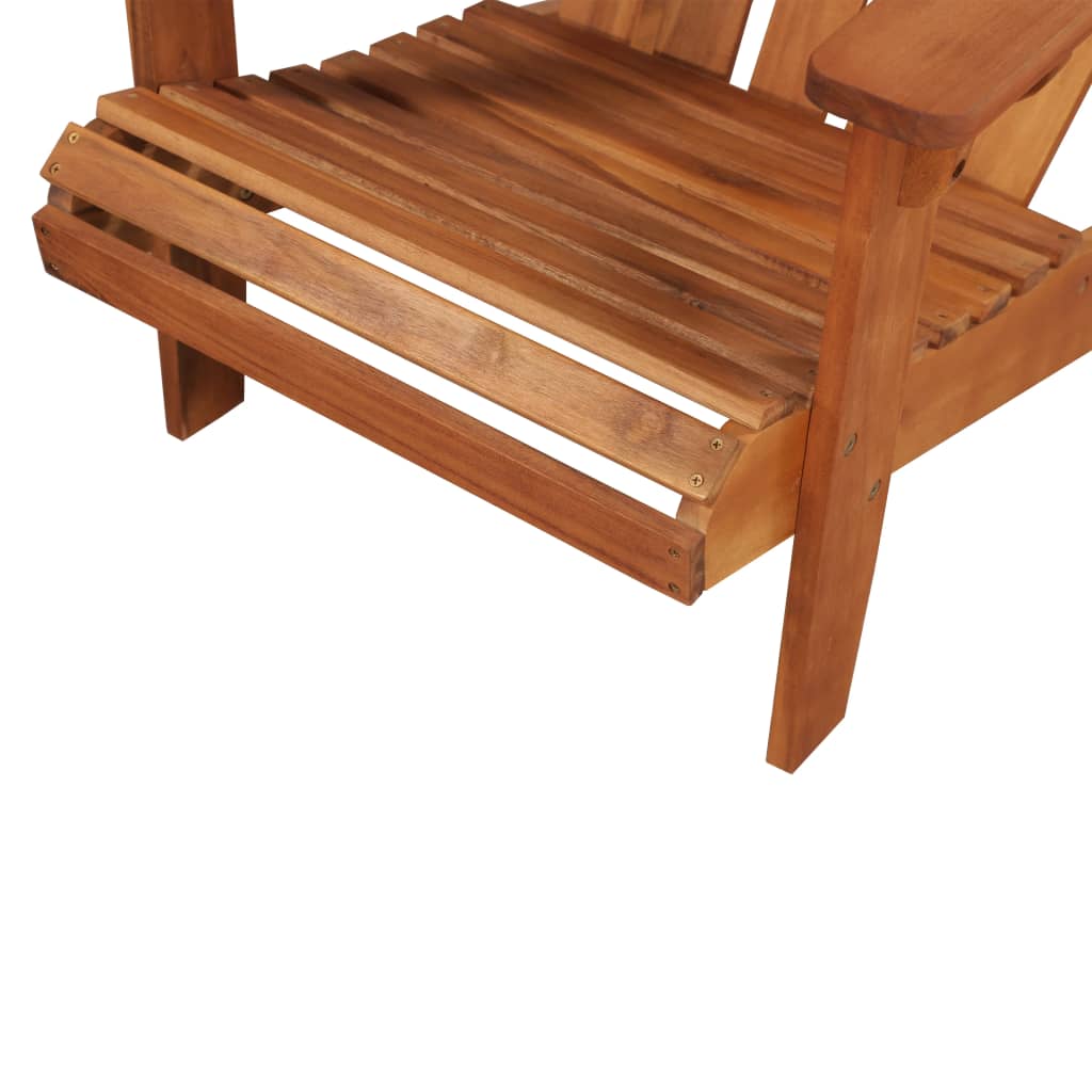 vidaXL Patio Adirondack Chair Solid Acacia Wood