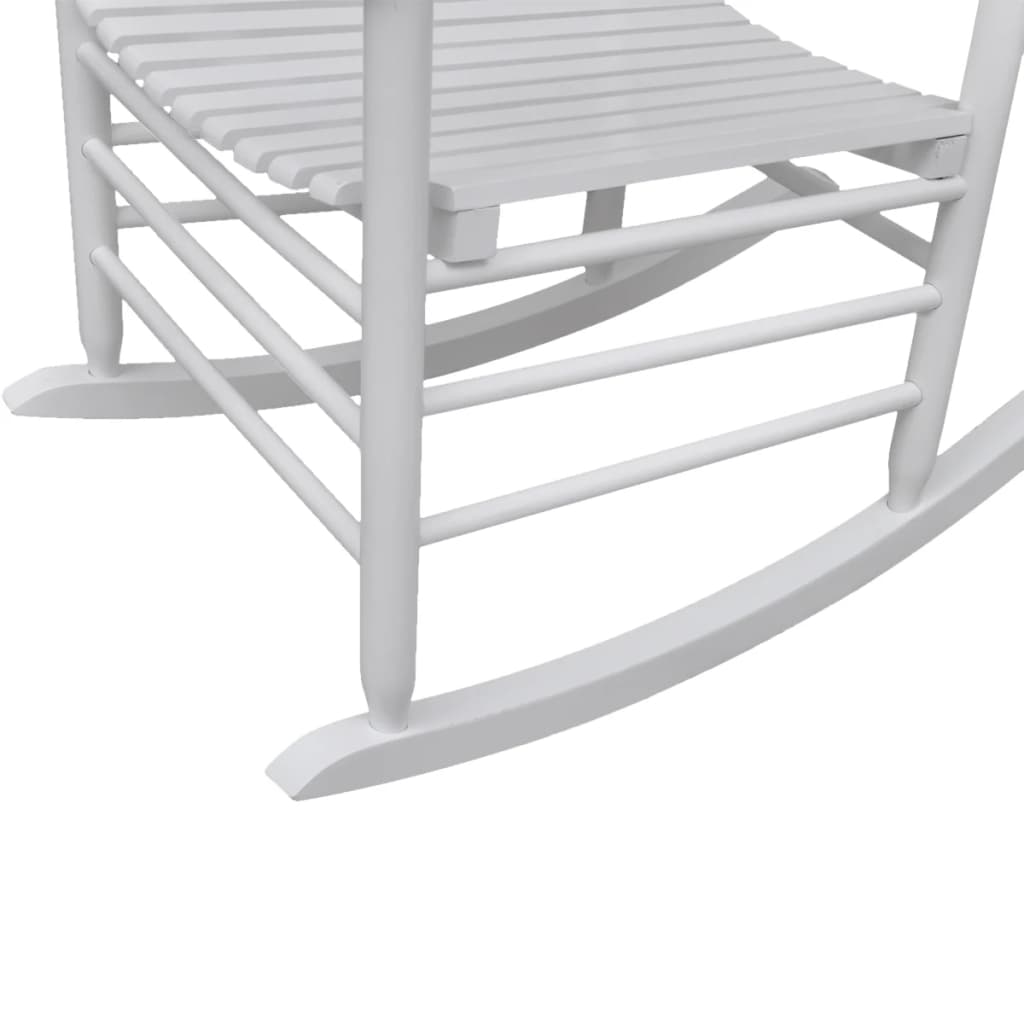 vidaXL Rocking Chair with Curved Seat Poplar Wood Armchair Wooden Multi Colors