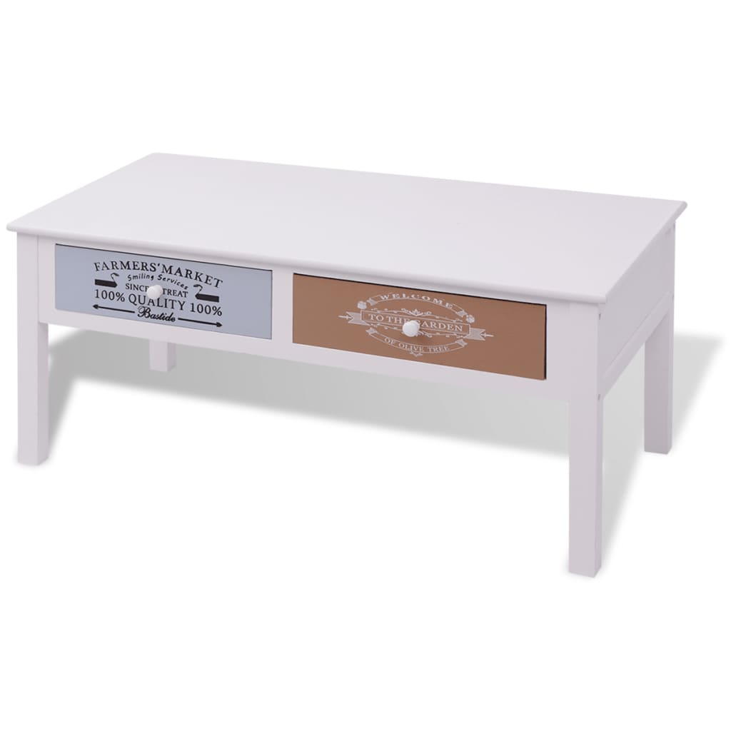 vidaXL French Coffee Table Wood-1
