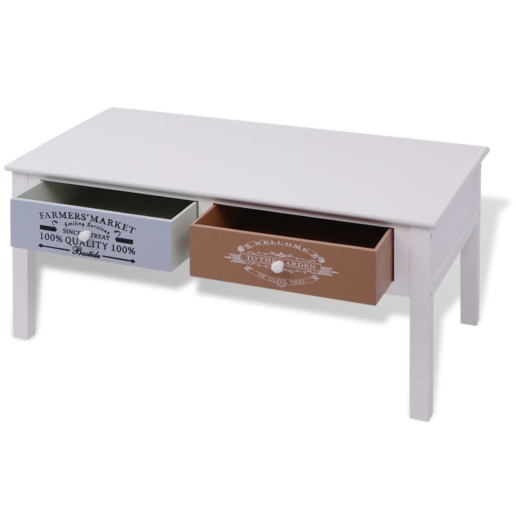 vidaXL French Coffee Table Wood-3