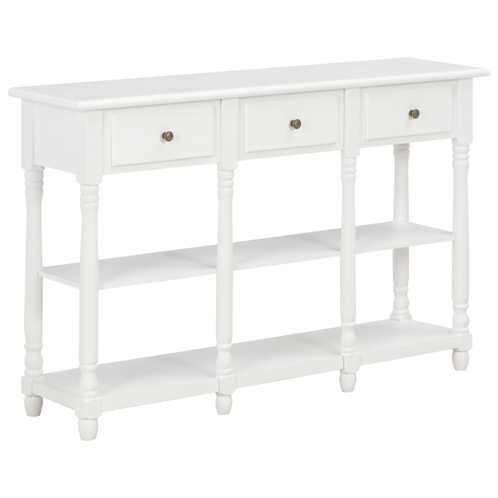 vidaXL Console Table MDF Side Hallway Drawer Living Room Table Multi Colors-0