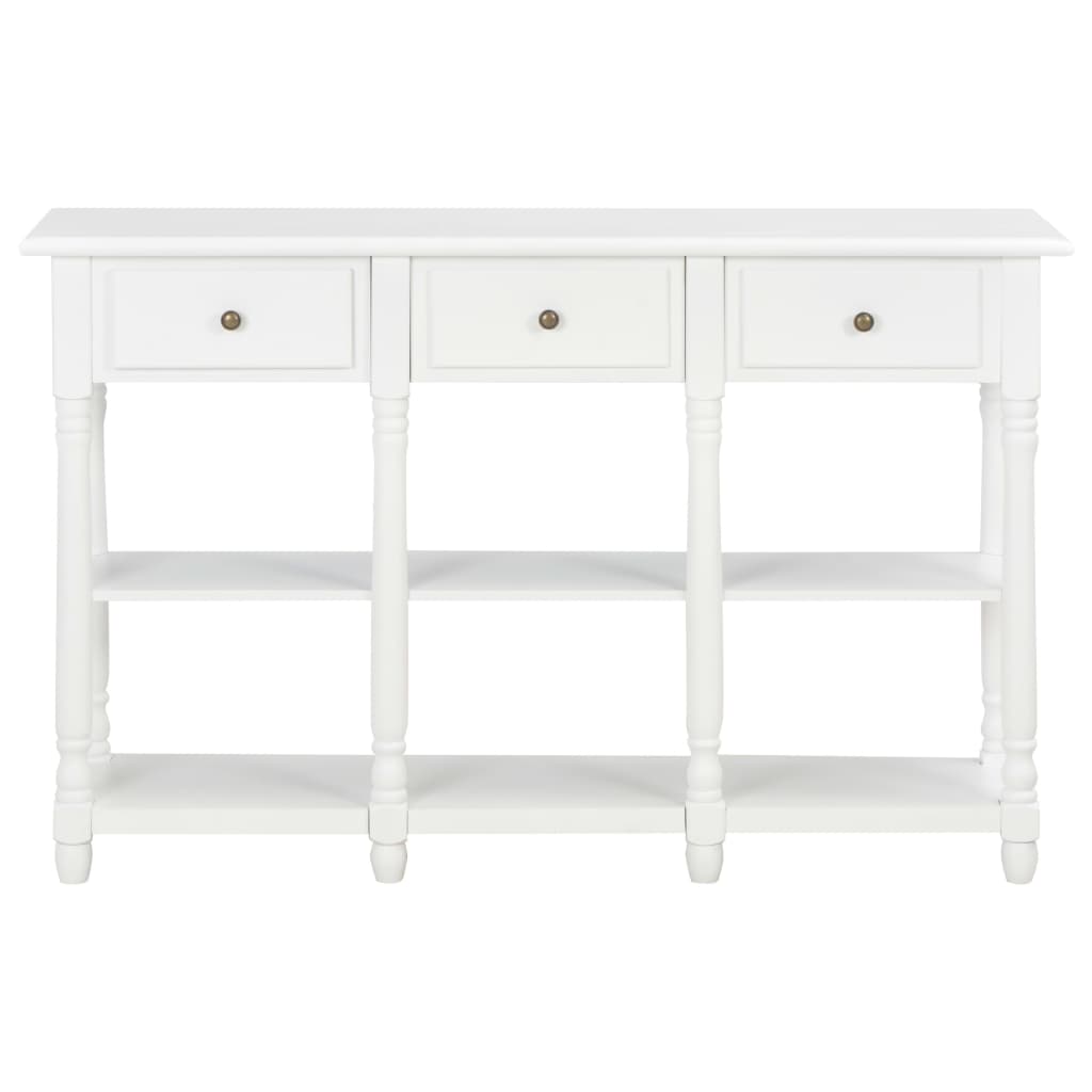 vidaXL Console Table MDF Side Hallway Drawer Living Room Table Multi Colors