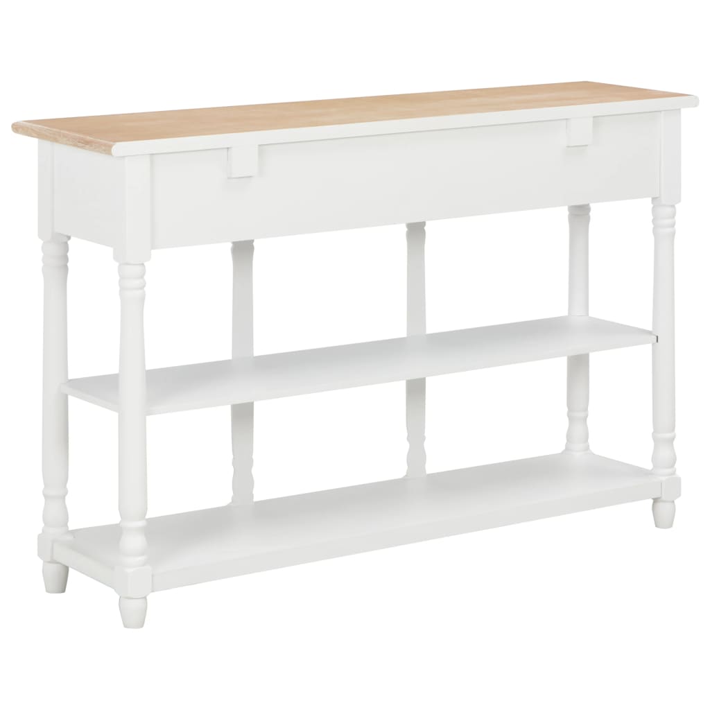 vidaXL Console Table MDF Side Hallway Drawer Living Room Table Multi Colors-5