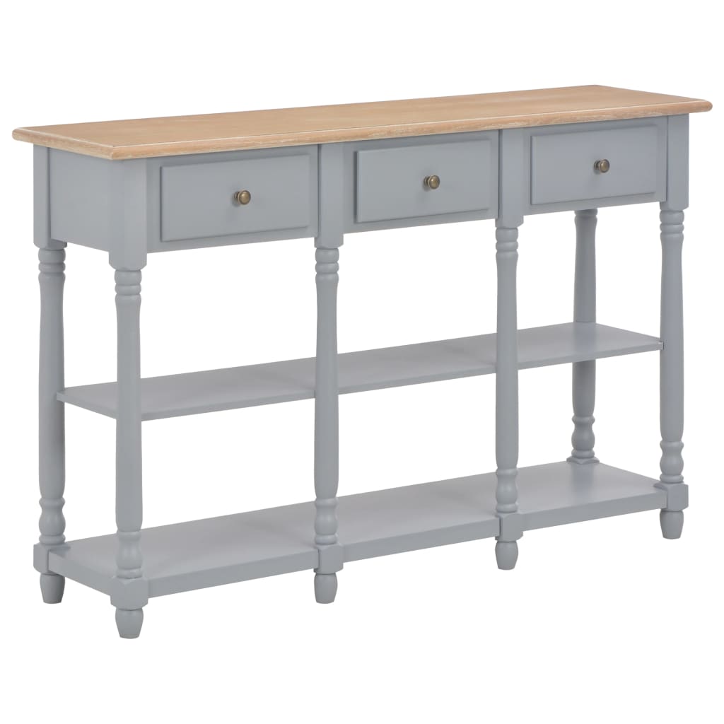 vidaXL Console Table MDF Side Hallway Drawer Living Room Table Multi Colors-6