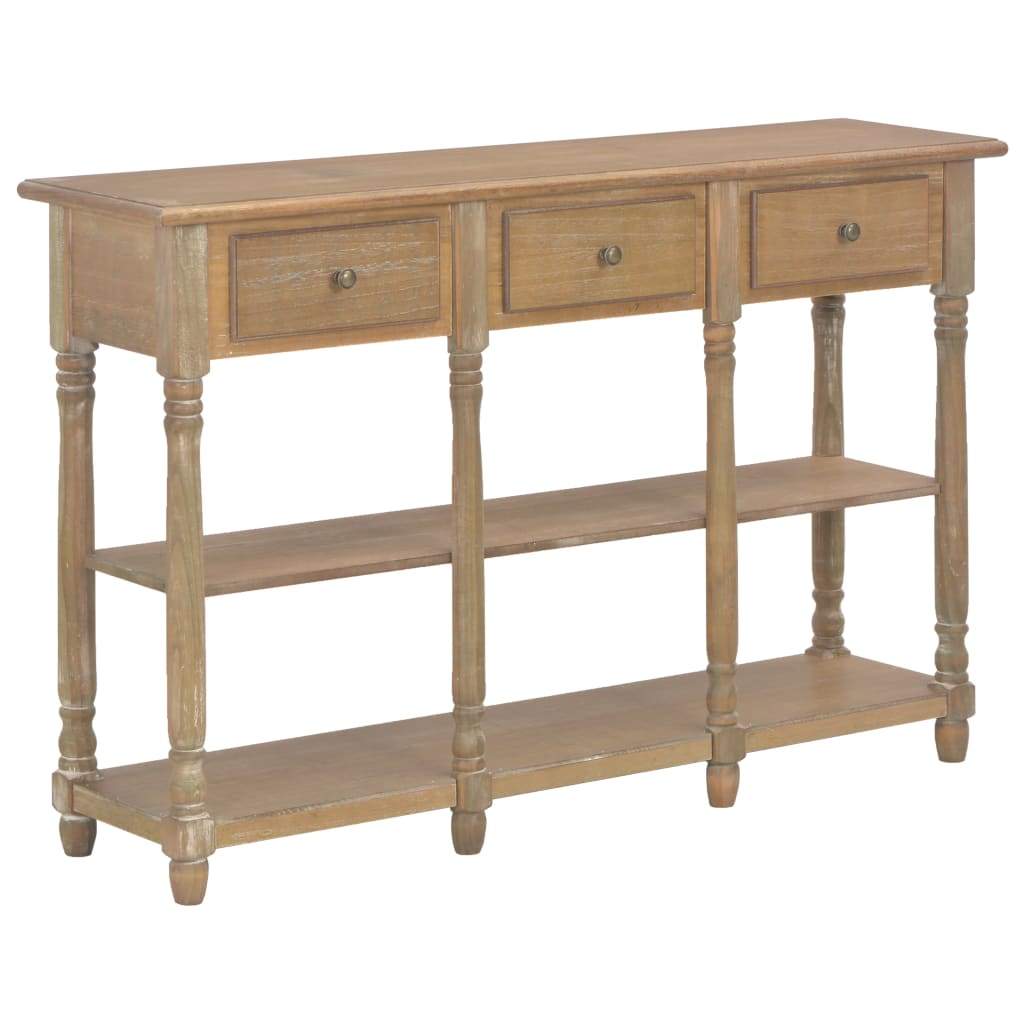 vidaXL Console Table MDF Side Hallway Drawer Living Room Table Multi Colors-12