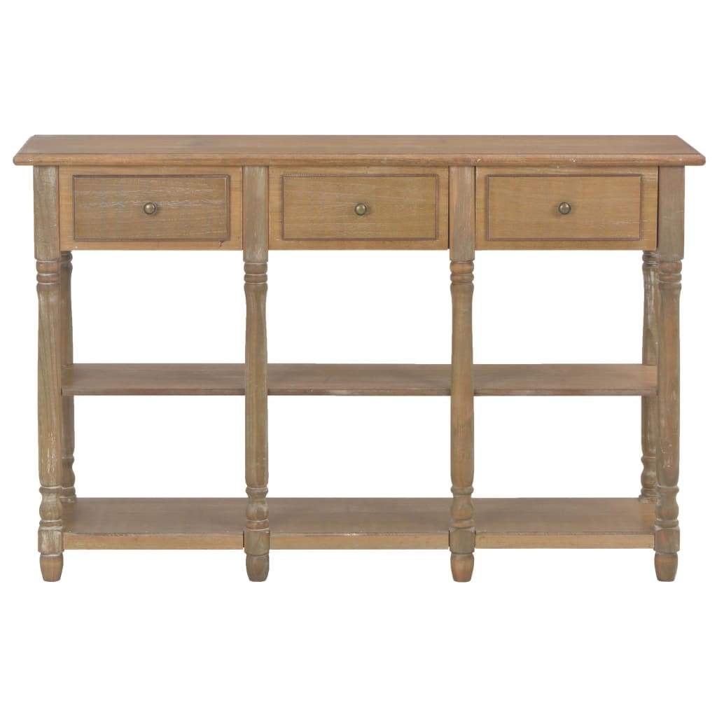 vidaXL Console Table MDF Side Hallway Drawer Living Room Table Multi Colors-13