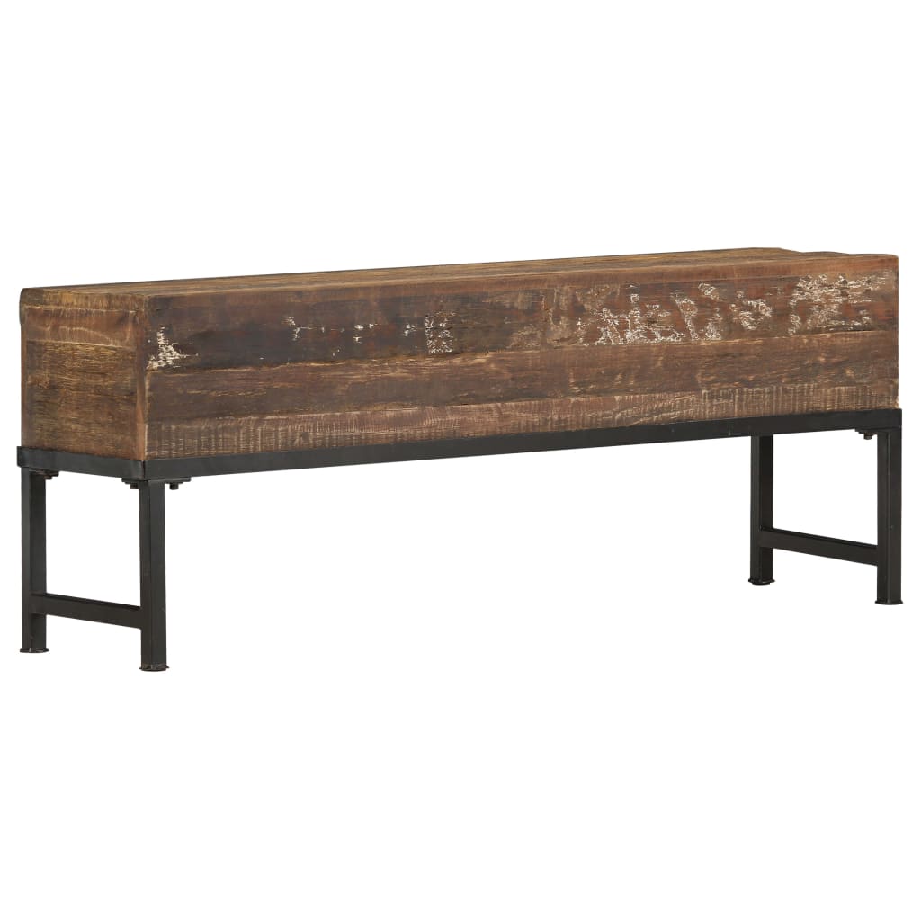 vidaXL Bench Solid Reclaimed Wood Bench Hallway Entryway Seating 47.2"/63"-8
