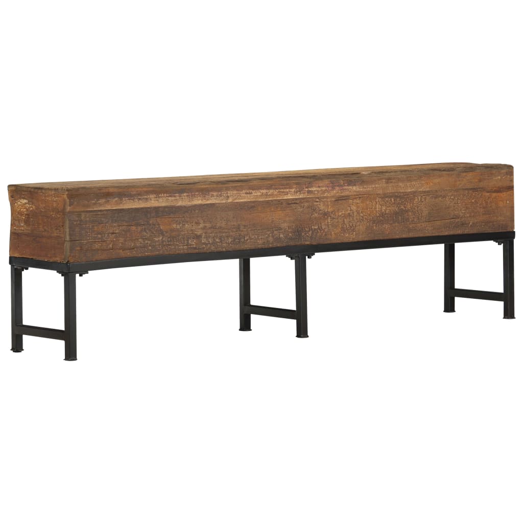 vidaXL Bench Solid Reclaimed Wood Bench Hallway Entryway Seating 47.2"/63"-3
