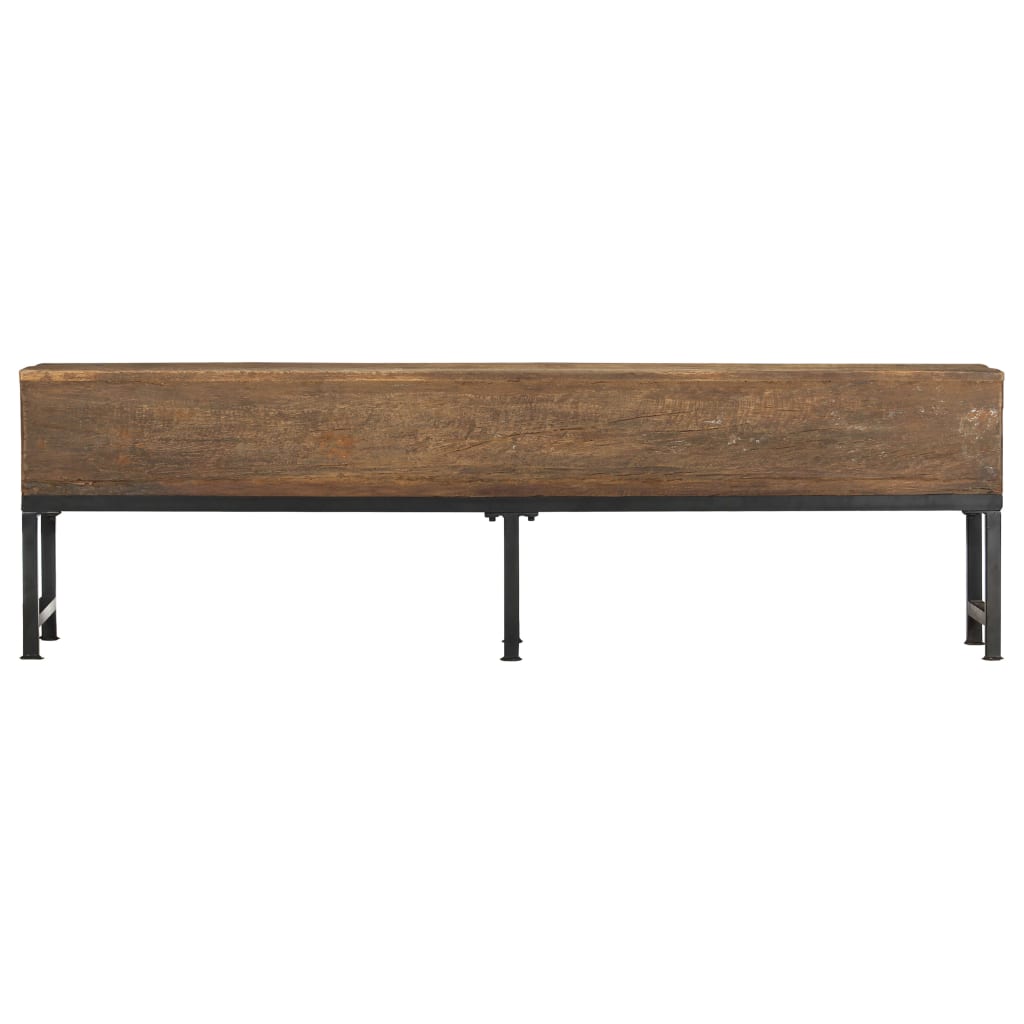 vidaXL Bench Solid Reclaimed Wood Bench Hallway Entryway Seating 47.2"/63"-4