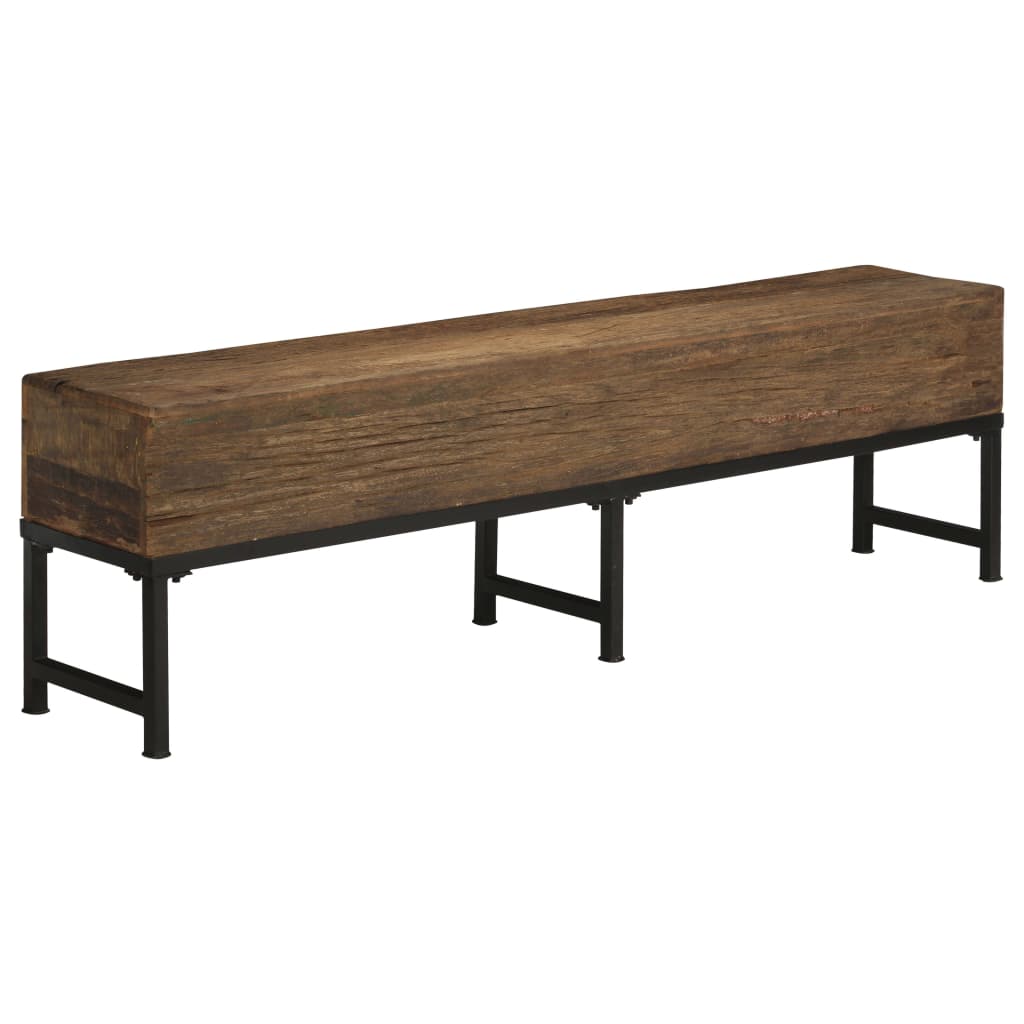 vidaXL Bench Solid Reclaimed Wood Bench Hallway Entryway Seating 47.2"/63"-10
