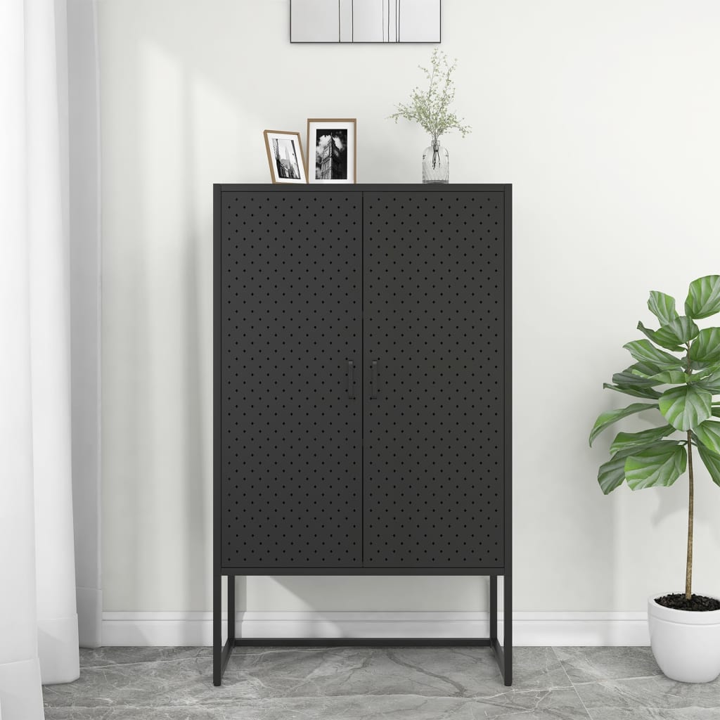 vidaXL Highboard Steel Home Indoor Living Room Cabinet Furniture Multi Colors