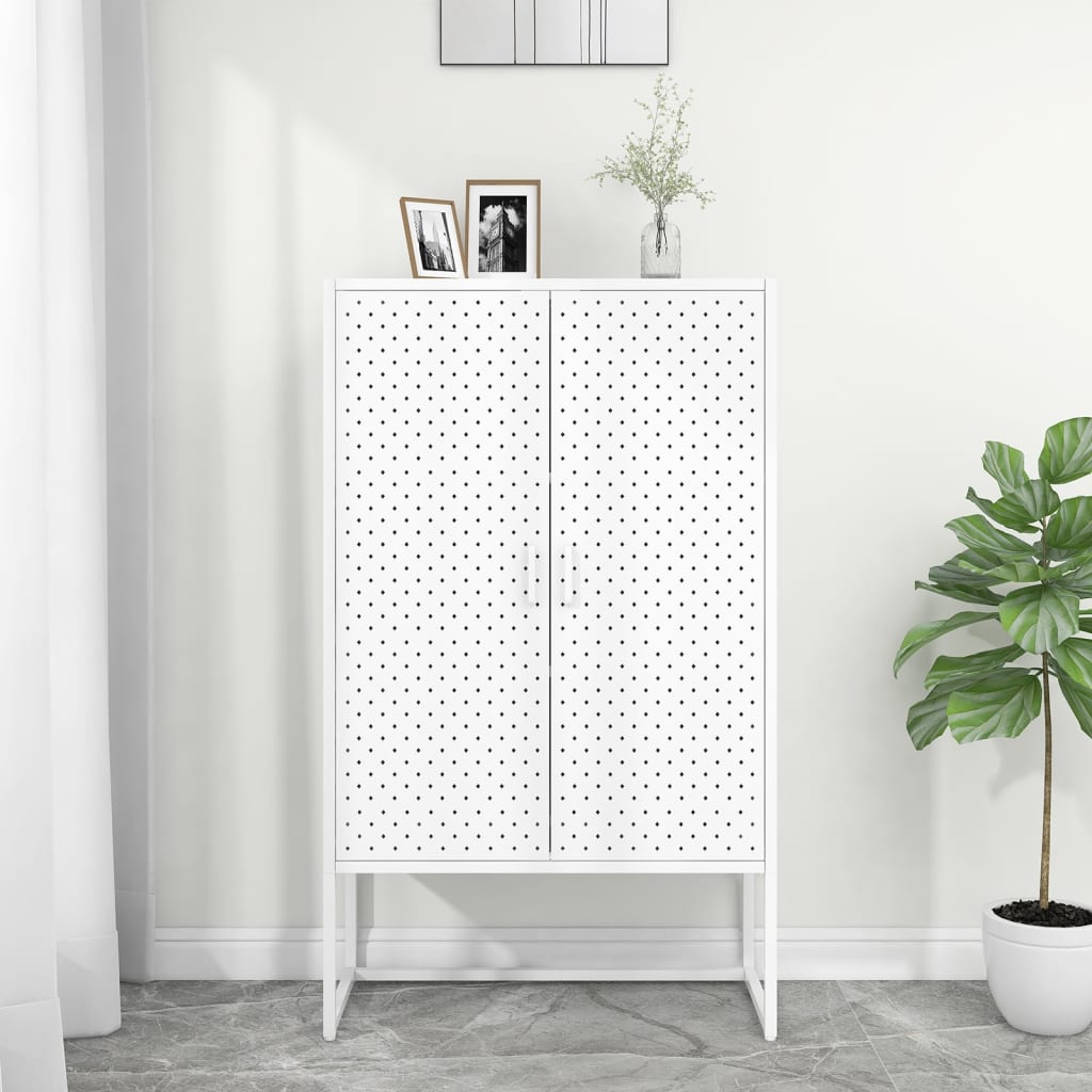 vidaXL Highboard Steel Home Indoor Living Room Cabinet Furniture Multi Colors