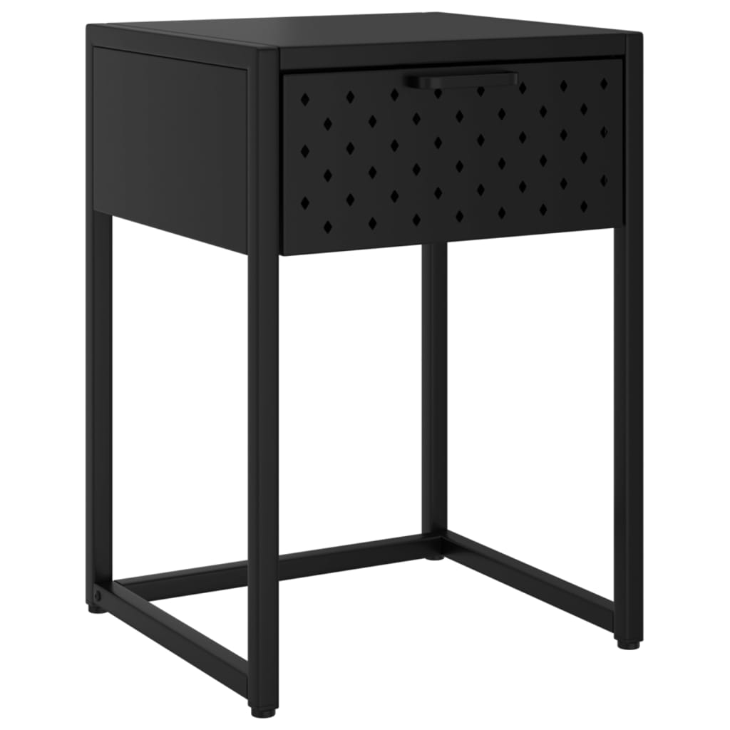 vidaXL Nightstand Steel Home Indoor Bed Stand Cabinet Furniture Multi Colors-1