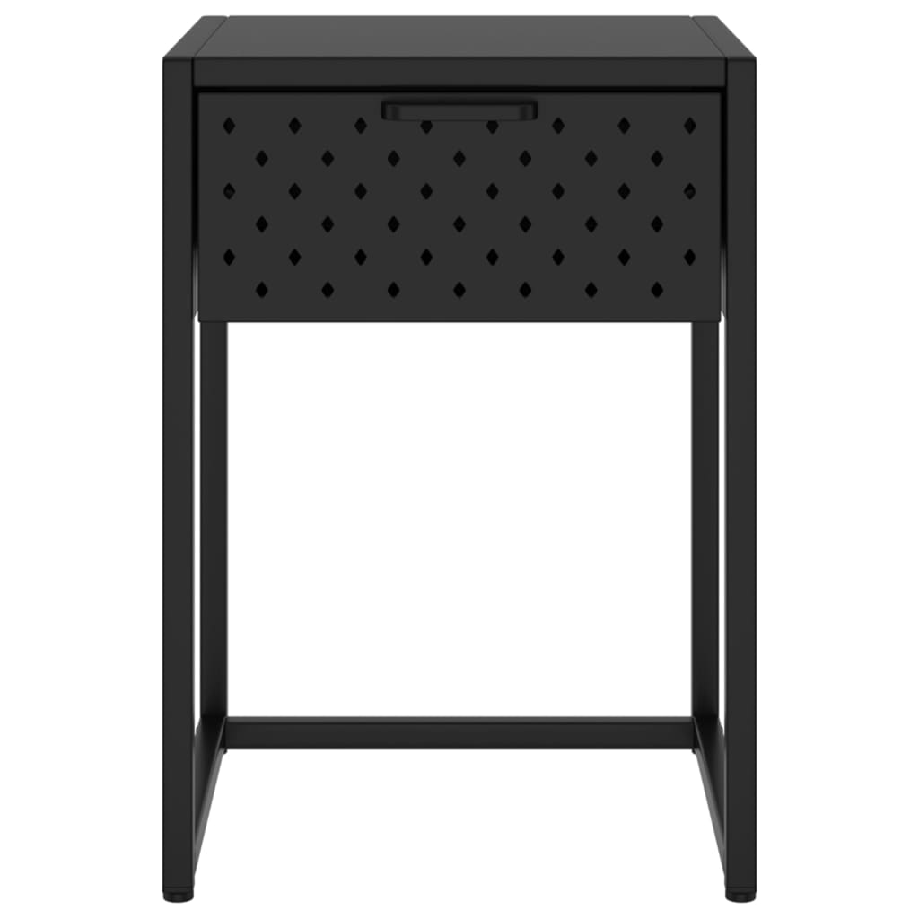 vidaXL Nightstand Steel Home Indoor Bed Stand Cabinet Furniture Multi Colors-2