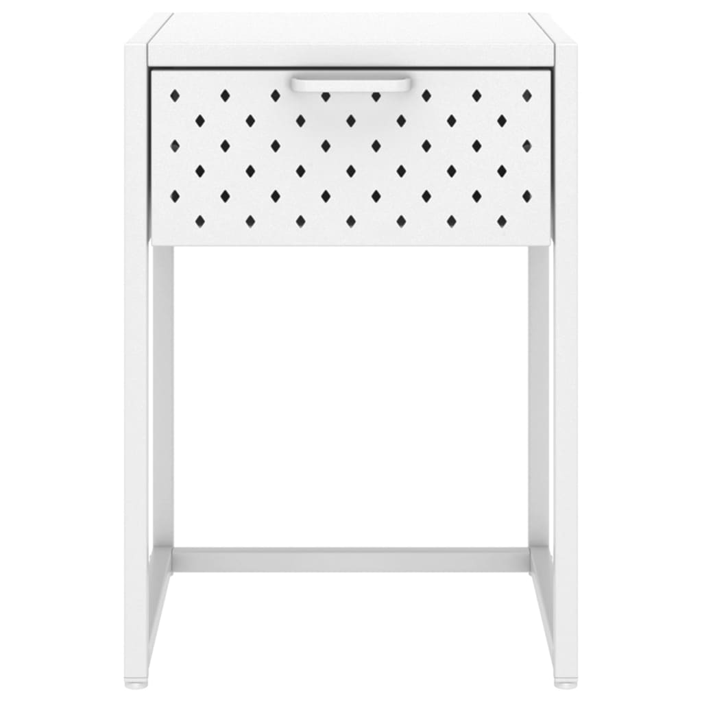 vidaXL Nightstand Steel Home Indoor Bed Stand Cabinet Furniture Multi Colors-5