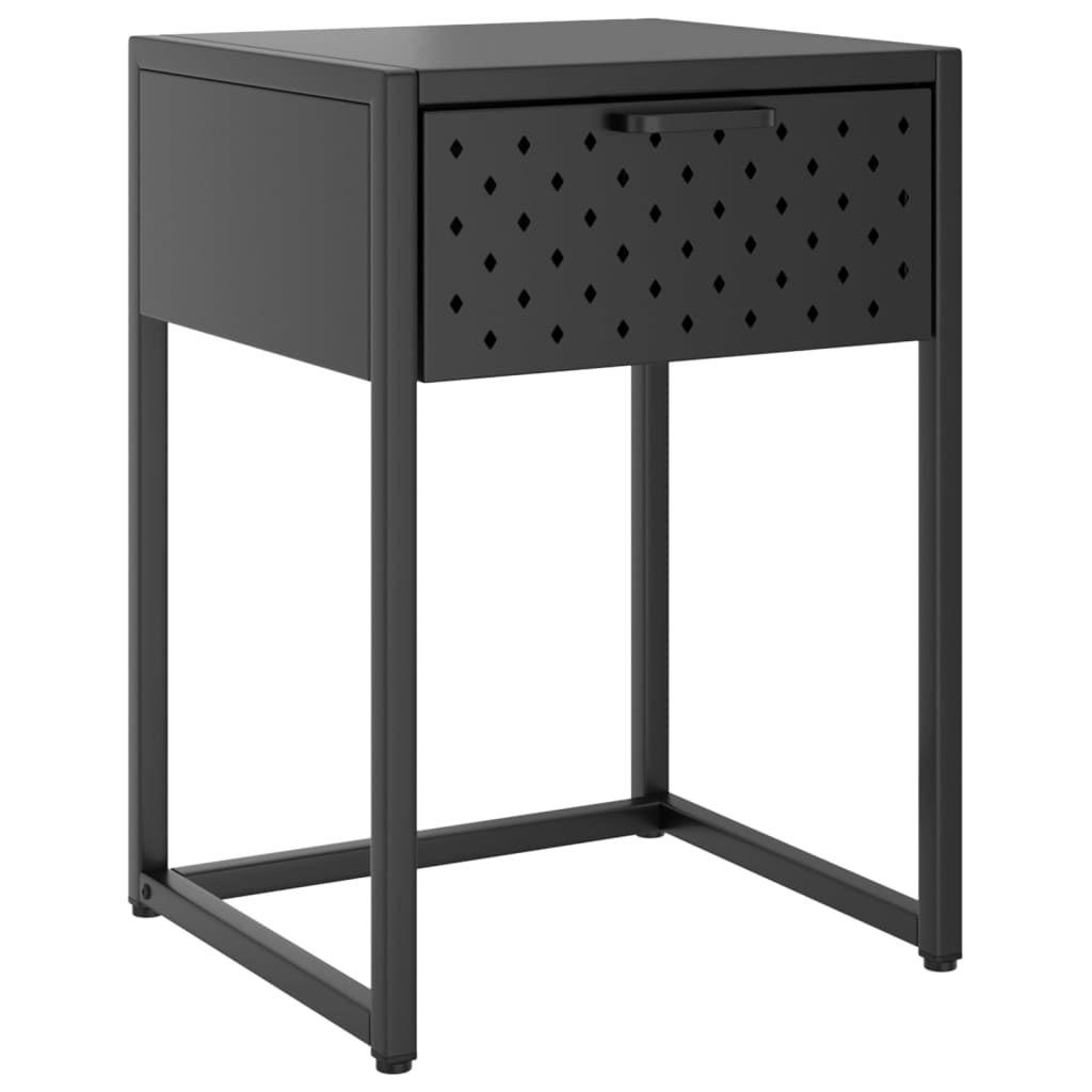 vidaXL Nightstand Steel Home Indoor Bed Stand Cabinet Furniture Multi Colors-7