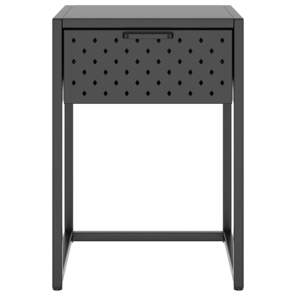 vidaXL Nightstand Steel Home Indoor Bed Stand Cabinet Furniture Multi Colors