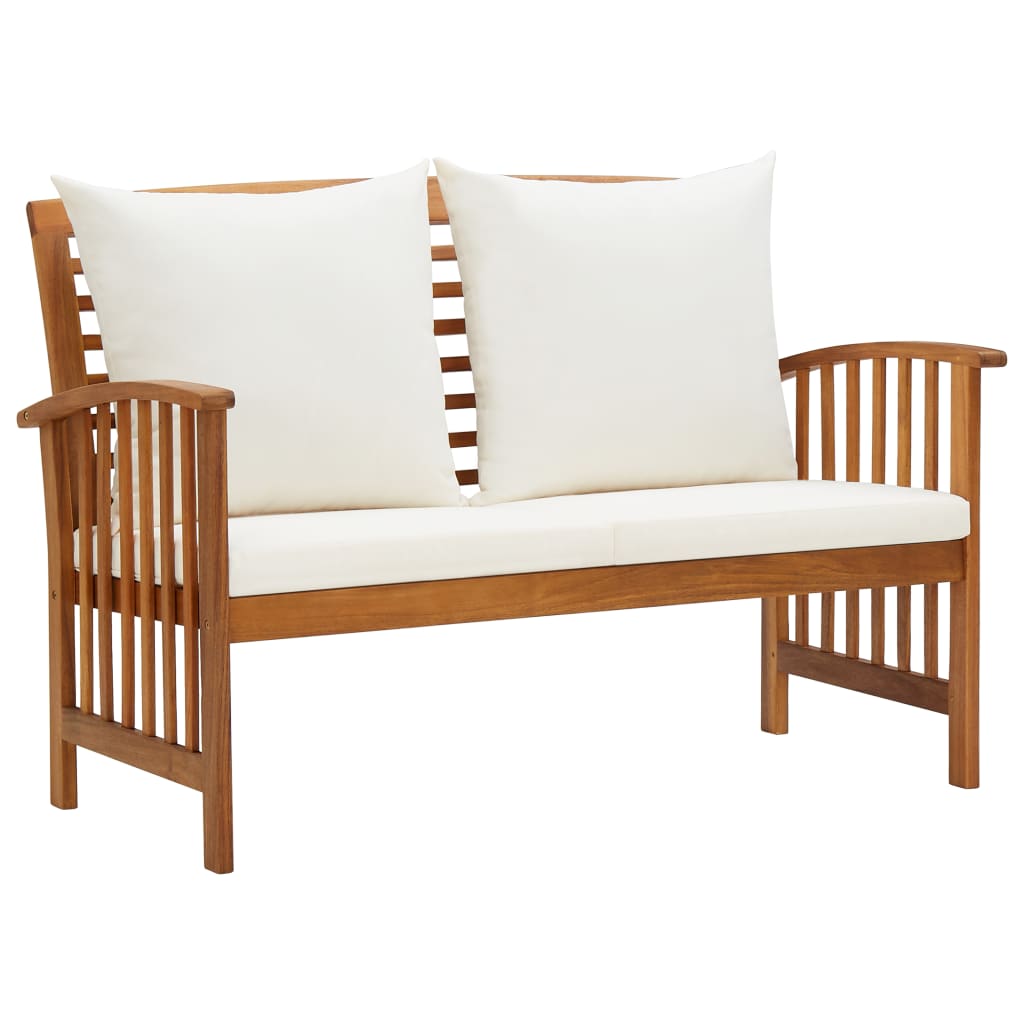 vidaXL 3 Piece Patio Lounge Set Solid Acacia Wood-15