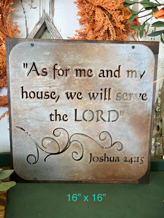 sign - as for me and my house