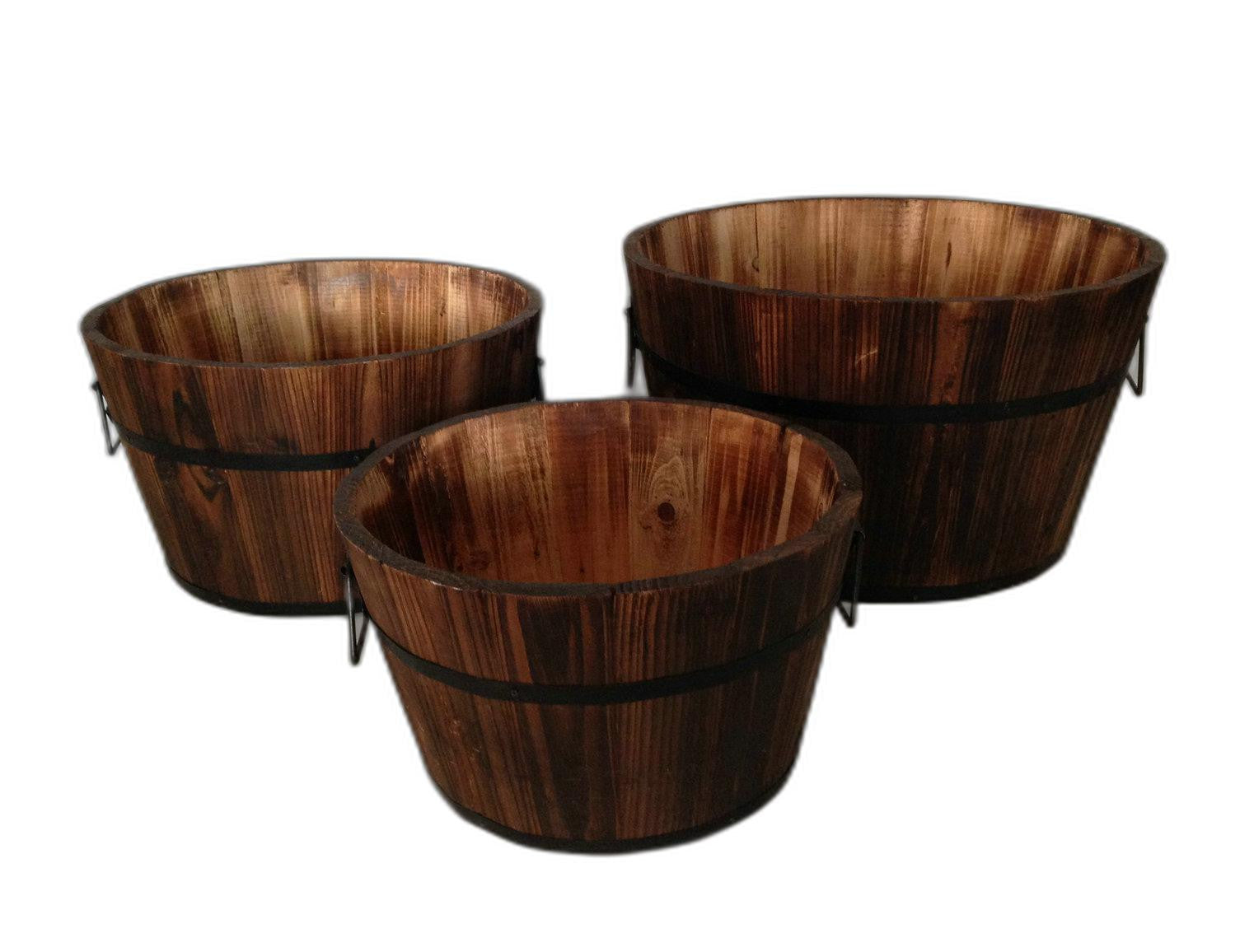 1 X 15 X 1 Brown Wood Garden Planter 3 Piece 1 X 15 X 1 Brown Wood Garden Planter 3 Piece