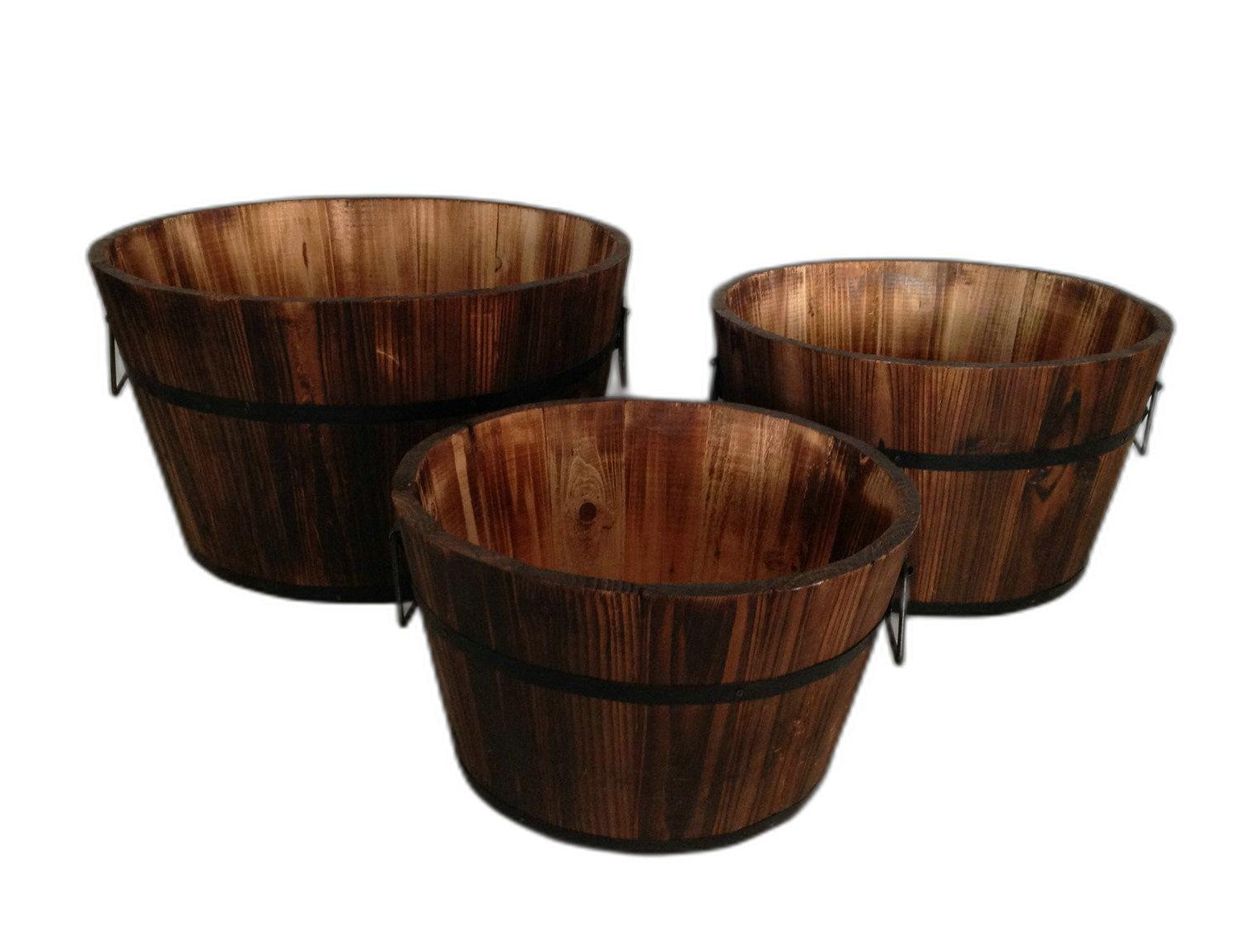 1 X 15 X 1 Brown Wood Garden Planter 3 Piece 1 X 15 X 1 Brown Wood Garden Planter 3 Piece