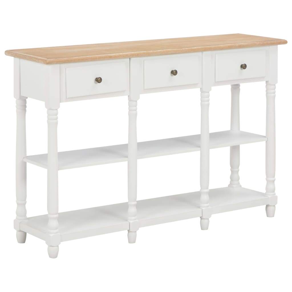 vidaXL Console Table MDF Side Hallway Drawer Living Room Table Multi Colors